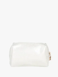 Laura Biagiotti Beauty case piccolo glitterato - perla