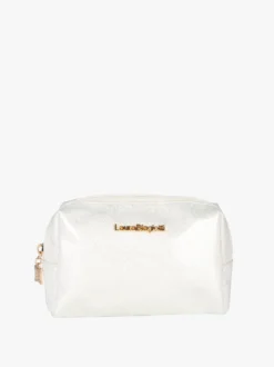 Laura Biagiotti Beauty case piccolo glitterato - perla