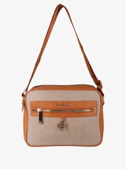 Laura Biagiotti Borsa a tracolla da donna con dettaglio di strass - cuoio