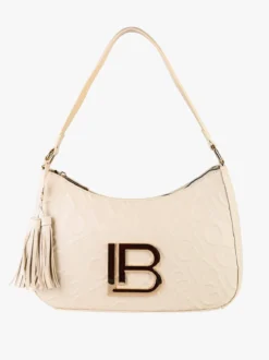 Laura Biagiotti Borsa donna a mezzaluna con nappine