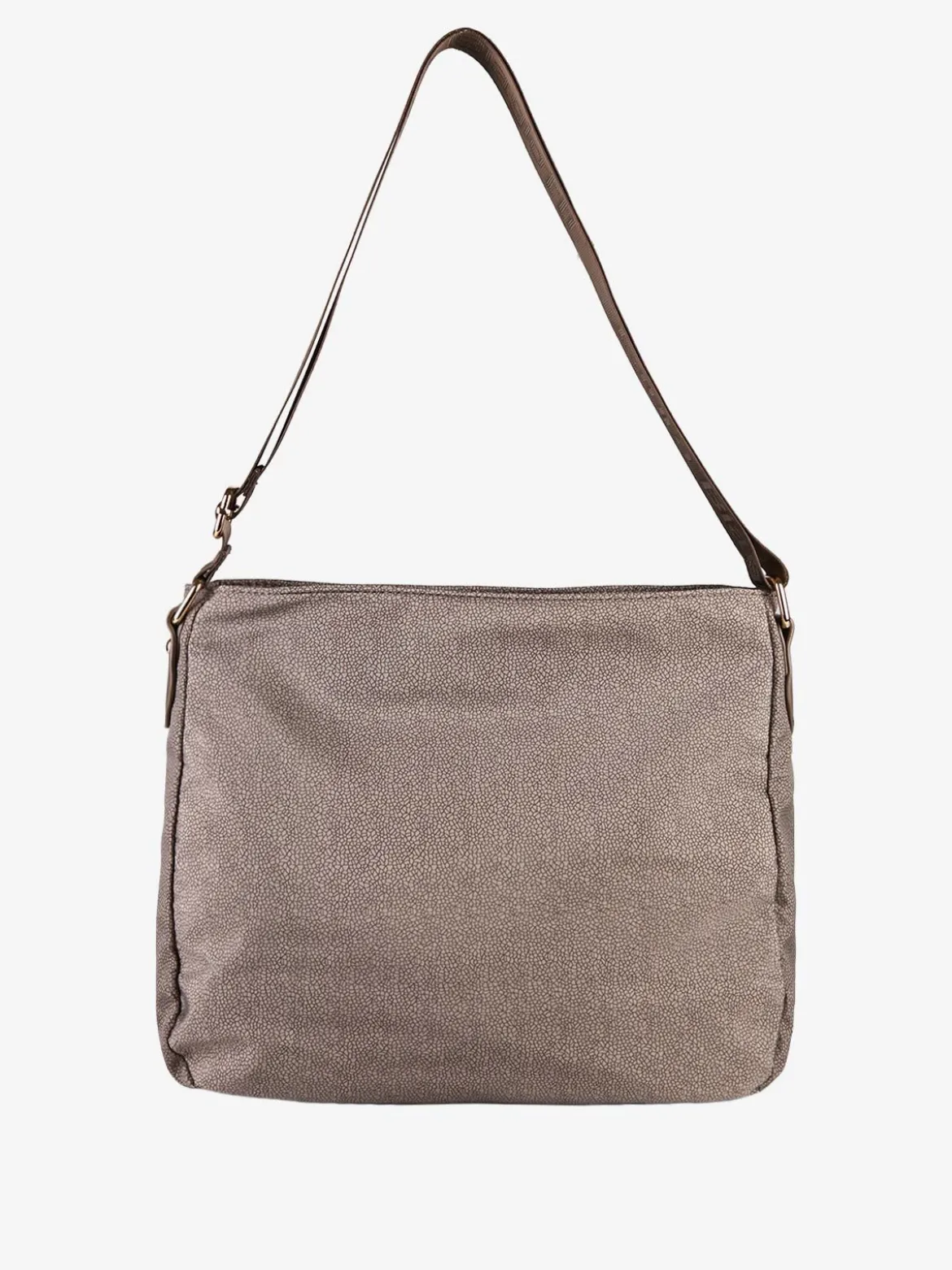 Laura Biagiotti Borsa donna grande a tracolla in nylon - marrone