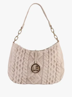 Laura Biagiotti Borsa donna hobo con ecopelo - beige
