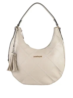 Laura Biagiotti Borsa donna hobo con trama a rombi - naturale