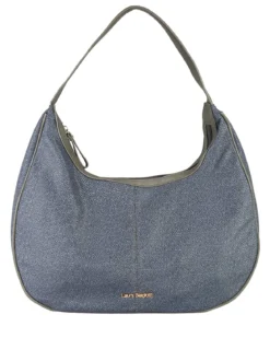 Laura Biagiotti Borsa donna hobo in tessuto impermeabile - grigio
