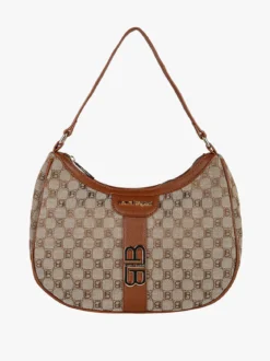 Laura Biagiotti Borsa donna in tessuto a mezza luna