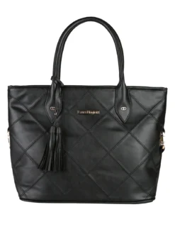 Laura Biagiotti Borsa donna tote con trama a rombi - nero