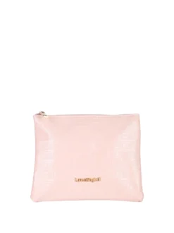 Laura Biagiotti Bustina donna in vernice con zip - cipria