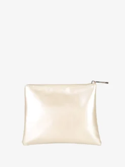 Laura Biagiotti Bustina donna in vernice con zip - platino