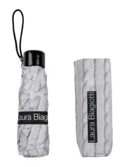 Laura Biagiotti Ombrello mini pieghevole - grigio chiaro