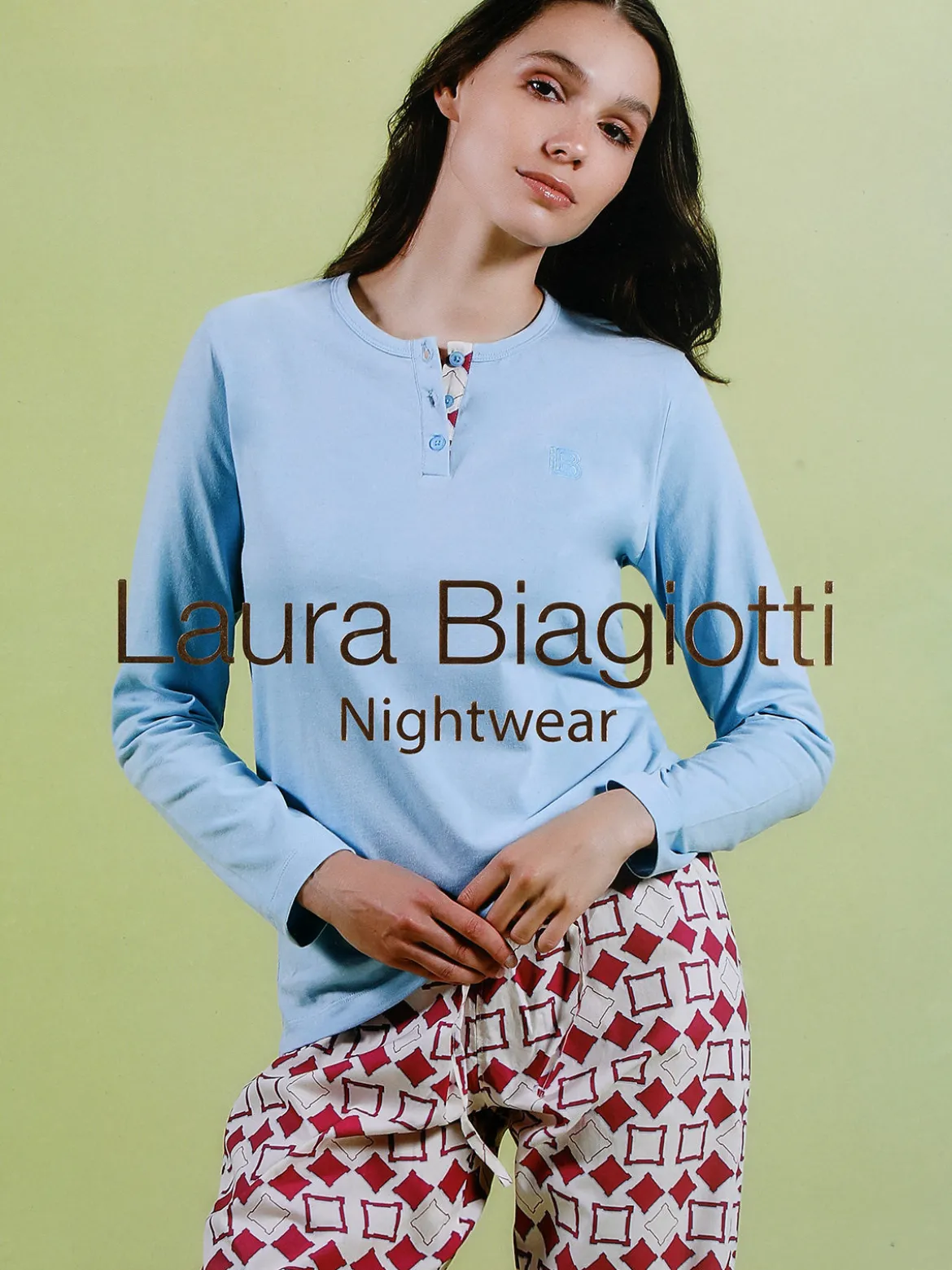 Laura Biagiotti Pigiama lungo da donna in cotone