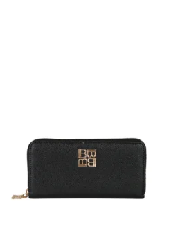 Laura Biagiotti Portafoglio da donna in ecopelle con zip - nero