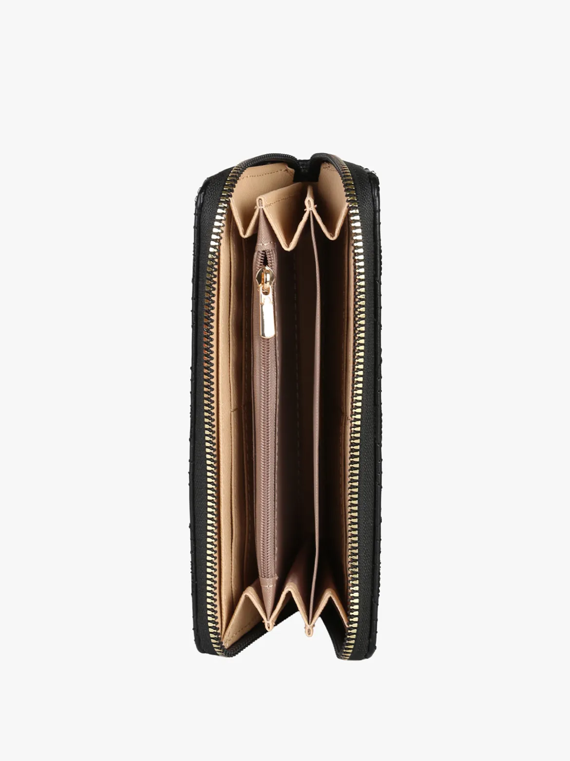 Laura Biagiotti Portafoglio donna in ecopelle con zip - nero