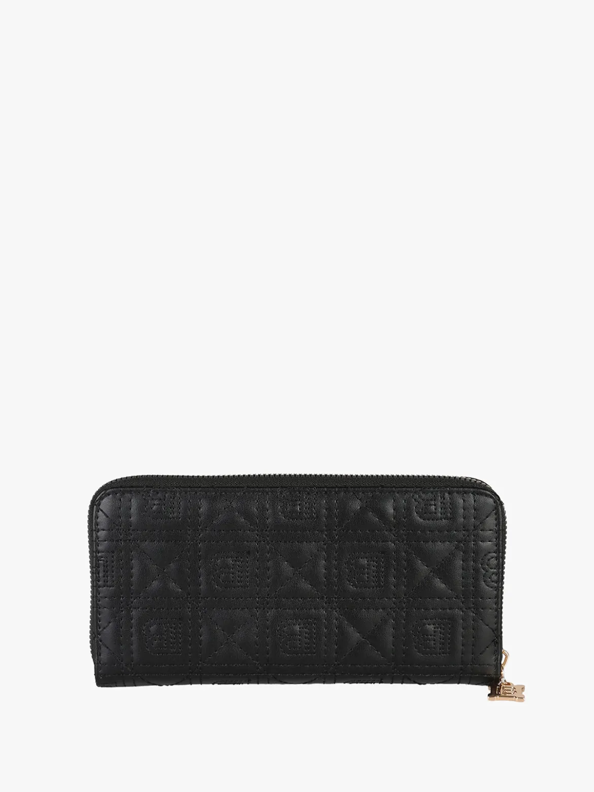 Laura Biagiotti Portafoglio donna in ecopelle con zip - nero