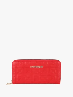 Laura Biagiotti Portafoglio donna in ecopelle con zip - rosso