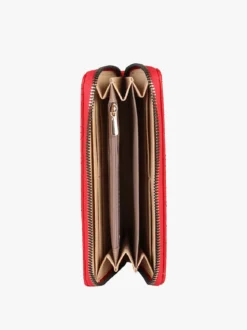 Laura Biagiotti Portafoglio donna in ecopelle con zip - rosso