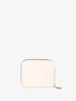 Laura Biagiotti Portafoglio mini da donna zip e logo - naturale