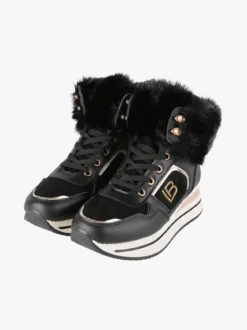 Laura Biagiotti Sneakers alte da donna con cavigliera in ecopelo