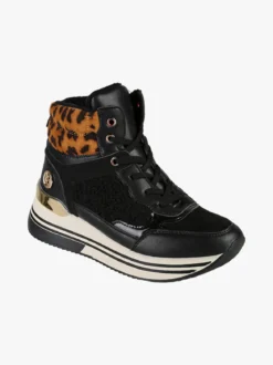Laura Biagiotti Sneakers donna alte con platform e interno in ecopelo - nero