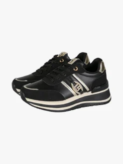 Laura Biagiotti Sneakers donna con dettaglio gioiello e platform - nero