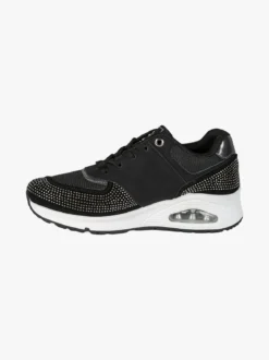 Laura Biagiotti Sneakers donna con micro borchie e zeppa con air - nero