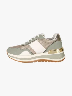 Laura Biagiotti Sneakers donna con paltform e strass - oliva