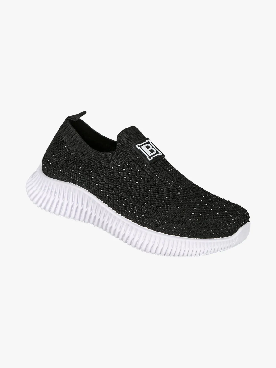 Laura Biagiotti Sneakers donna slip on con borchie - nero
