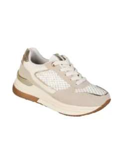 Laura Biagiotti Sneakers donna stringate con platform - beige