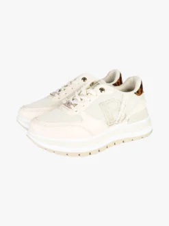 Laura Biagiotti Sneakers donna stringate con platform - beige