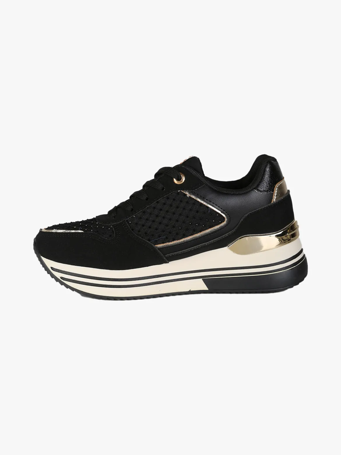 Laura Biagiotti Sneakers donna stringate con platform - nero