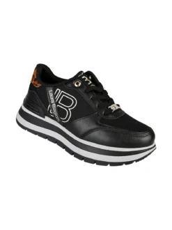 Laura Biagiotti Sneakers donna stringate con platform - nero