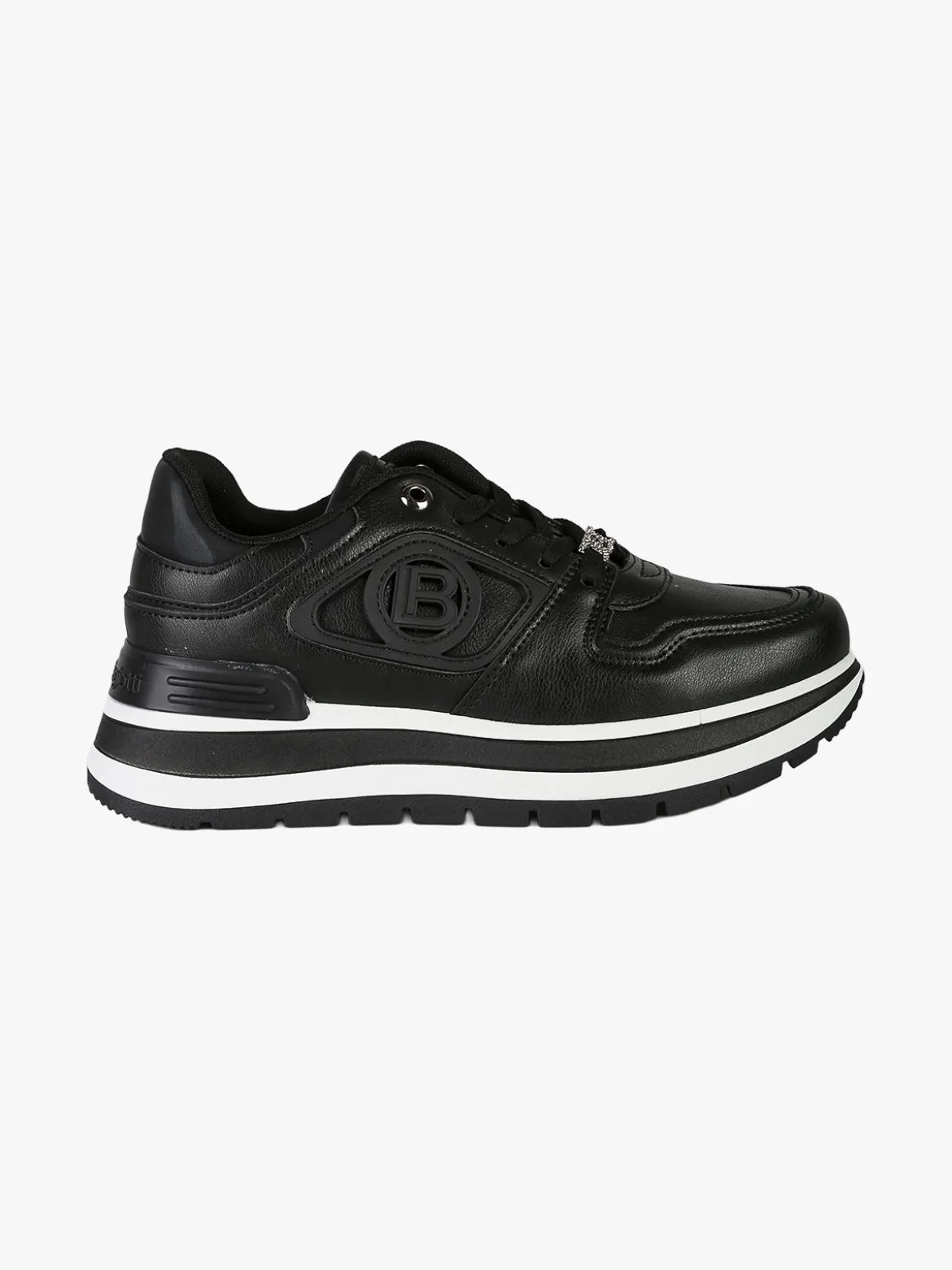 Laura Biagiotti Sneakers donna stringate con platform - nero
