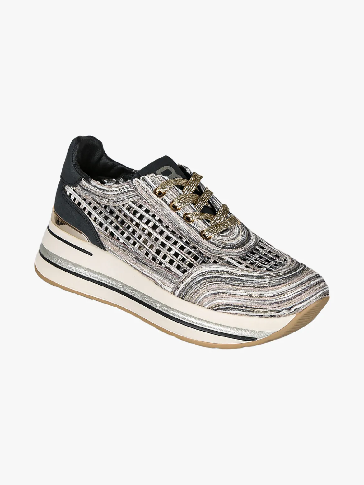 Laura Biagiotti Sneakers donna traforate con platform - nero