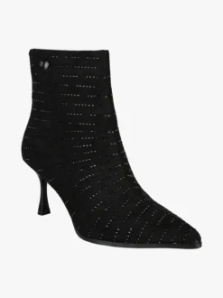 Laura Biagiotti Stivaletti donna con tacco e piccole borchie - nero