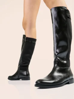 Laura Biagiotti Stivali donna minimal al ginocchio - nero