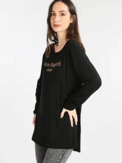 Laura Biagiotti T-shirt da donna lunga con strass