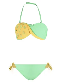 Leonado Costume bambina 2 pezzi bicolore