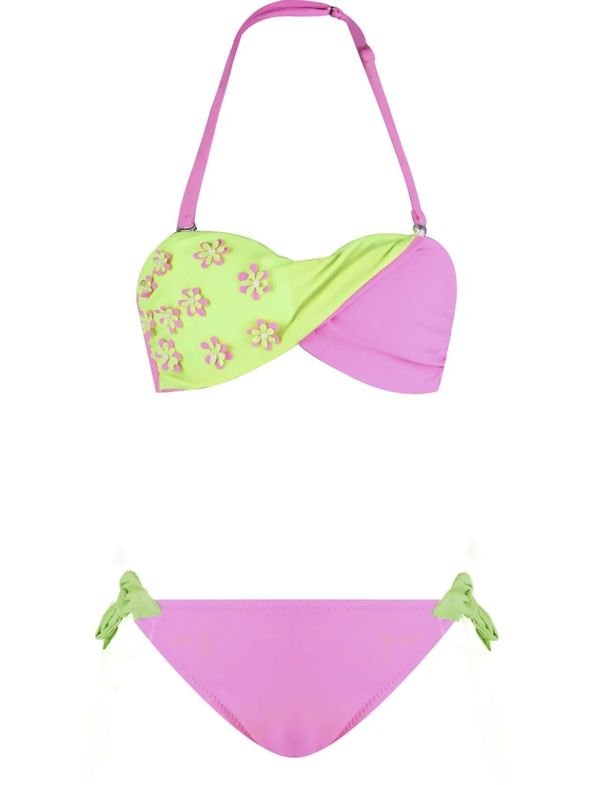Leonado Costume bambina 2 pezzi bicolore