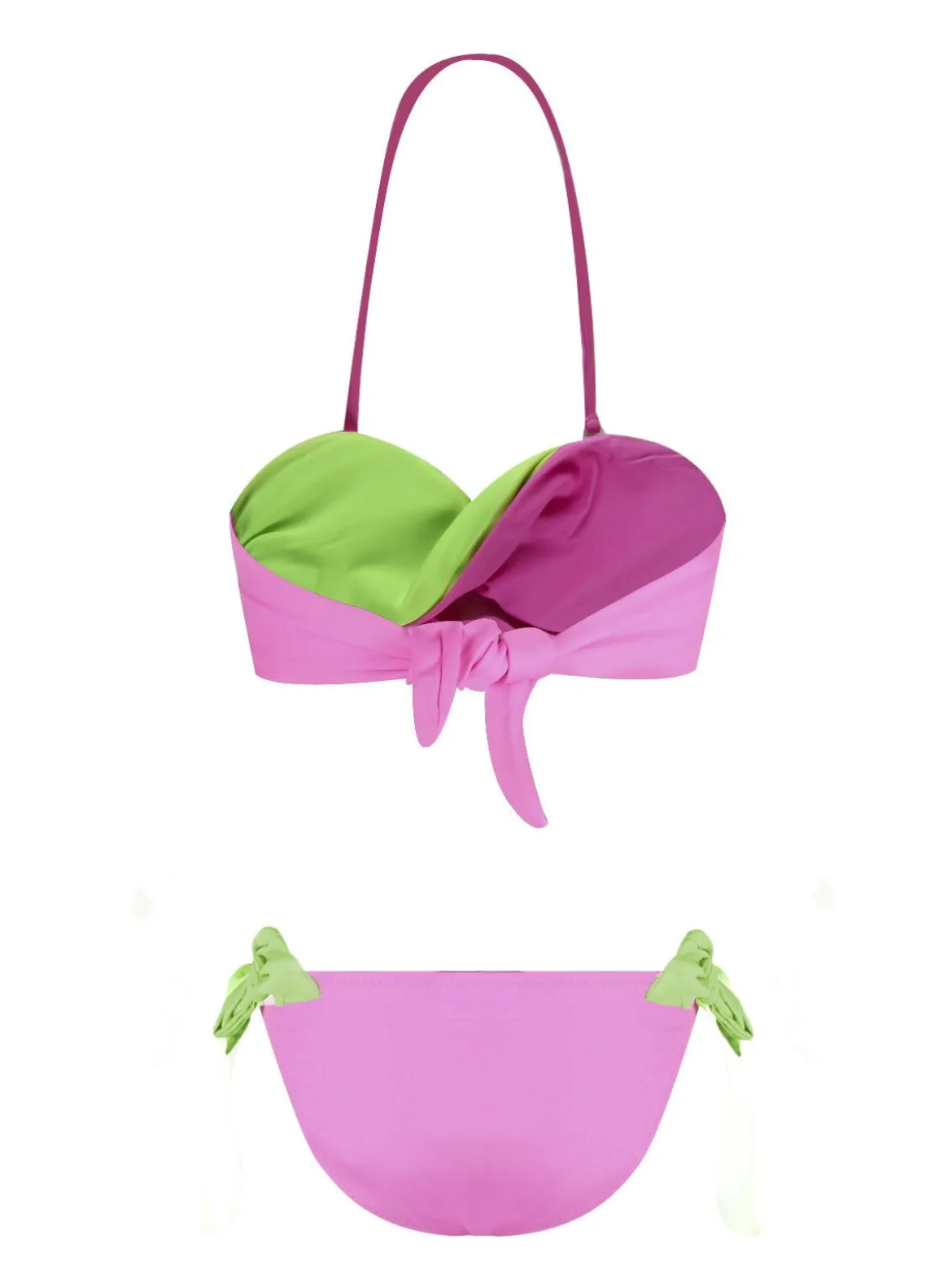 Leonado Costume bambina 2 pezzi bicolore