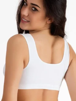 Liabel Brassiere donna push-up in microfibra - bianco