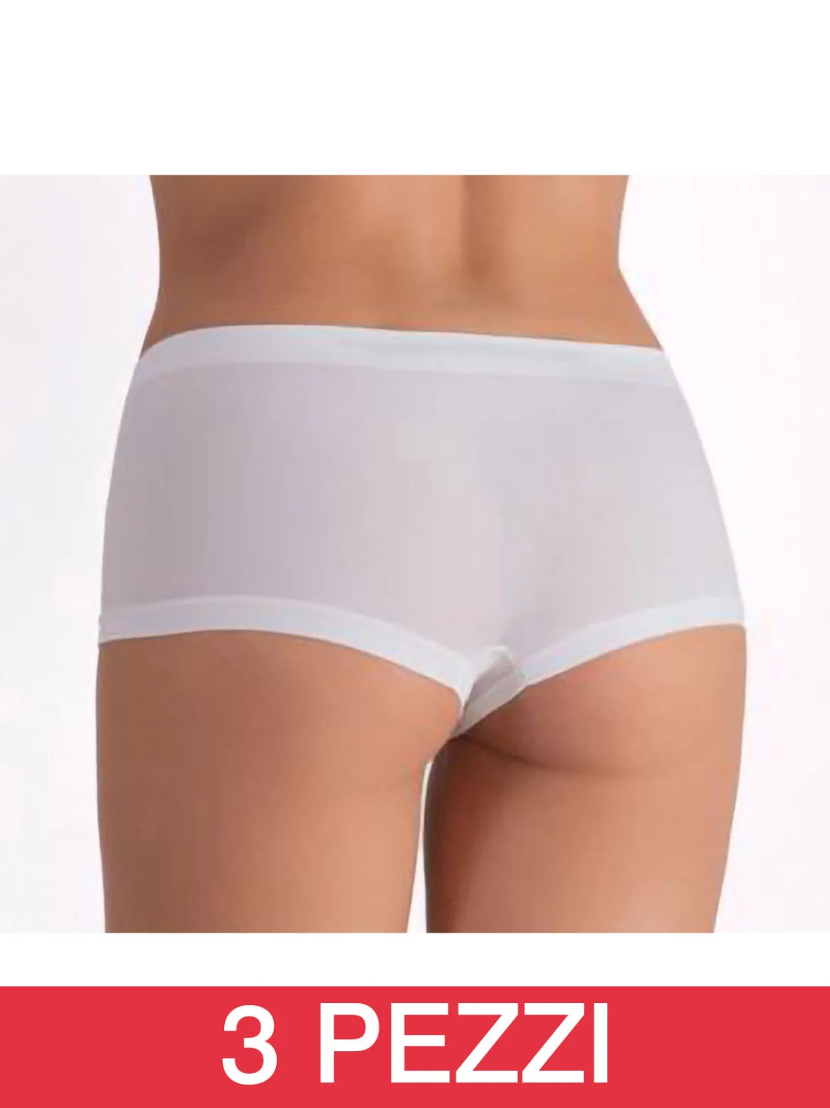 Liabel Confezione da 3 pezzi boxerino donna in microfibra - bianco