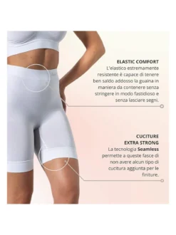 Liabel Guaina contenitiva da donna in microfibra - bianco