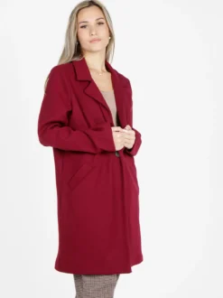Lisa Style Cappotto donna oversize monobottone