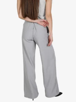 Lisa Style Pantaloni donna a gamba larga con strass