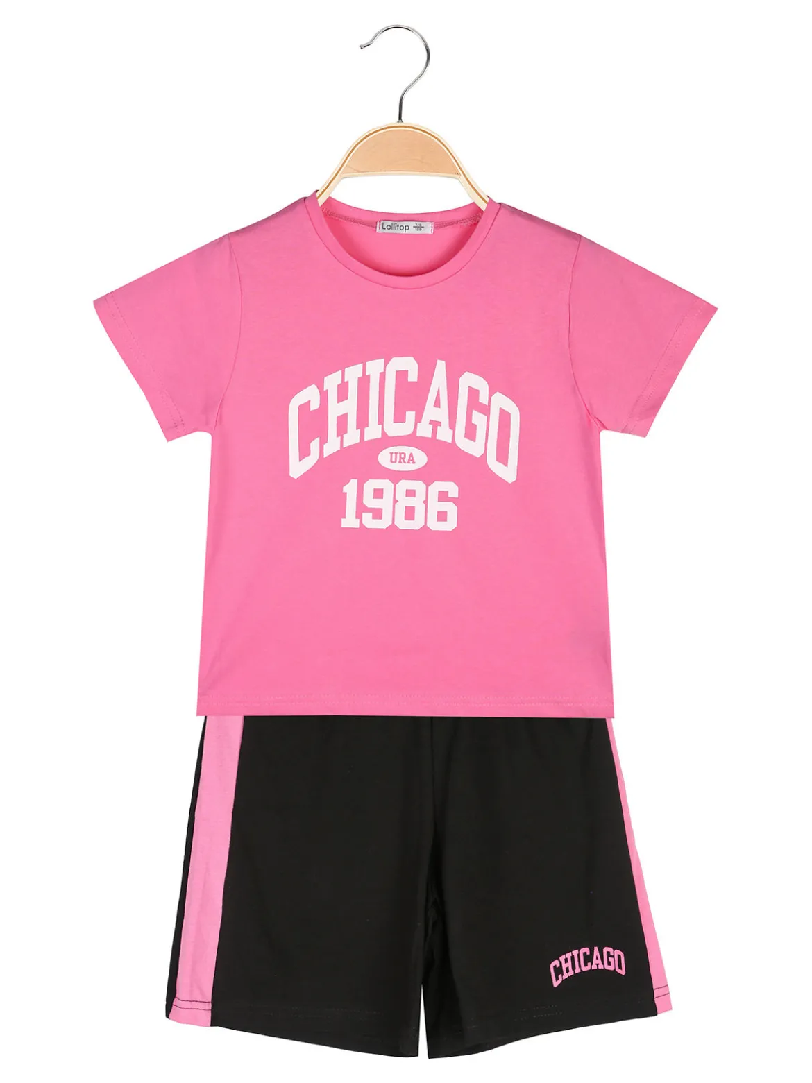 Lollitop Completo corto da bambina con t-shirt e shorts