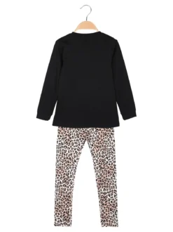 Lollitop Completo 2 pezzi da bambina con leggings maculati