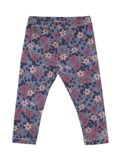 Lollitop Completo 2 pezzi da neonata con maglietta e leggings fiorati - bianco