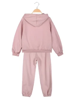 Lollitop Completo tuta 2 pezzi da bambina con cappuccio - rosa