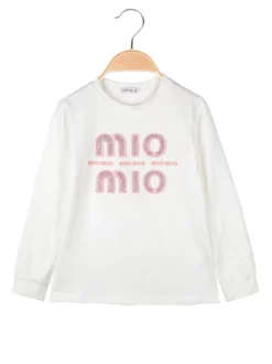 Lollitop T-shirt da ragazza a maniche lunghe - bianco