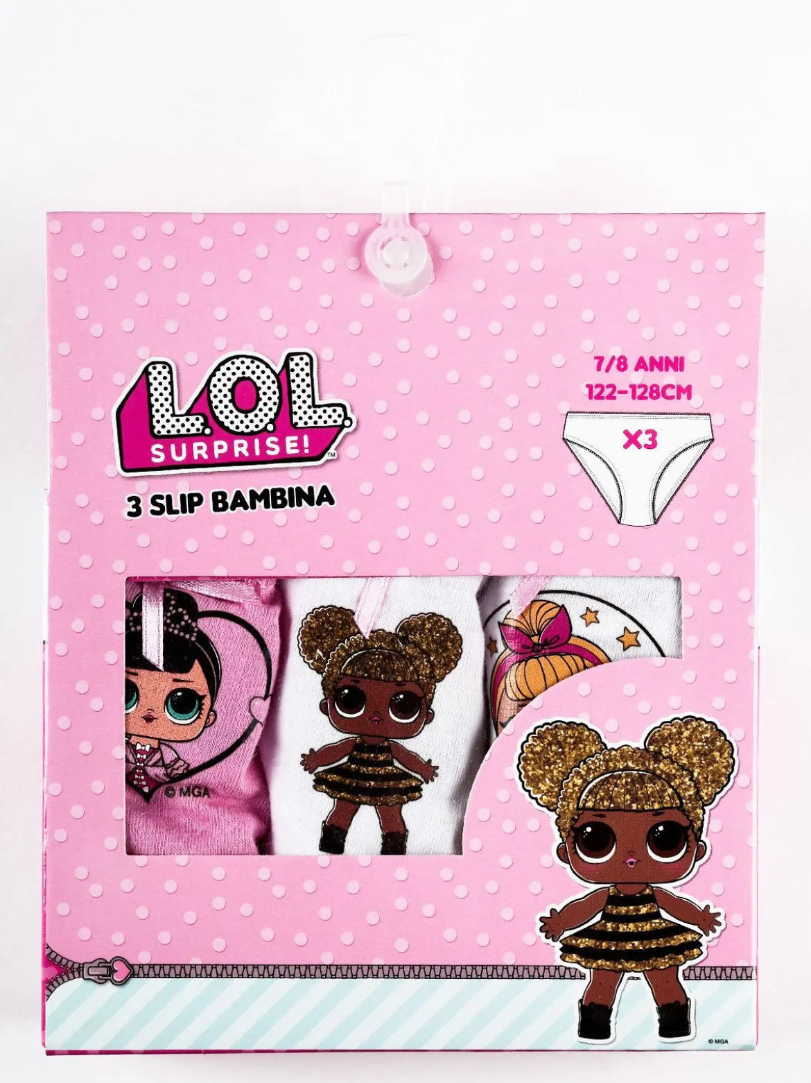 Lol Surprise! Slip da bambina L.O.L. confezione 3 pezzi