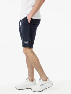 Lonsdale Bermuda sportivi da uomo con logo e coulisse - blu scuro